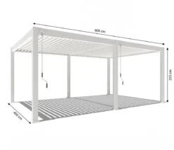 Weide Pergola Deluxe Plus 4x6, ca. B600/H255/T400 cm