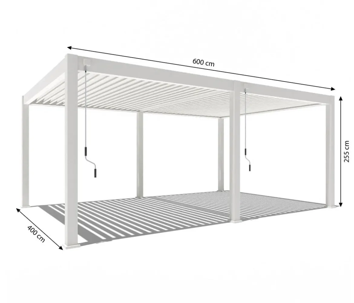 Weide Pergola Deluxe Plus 4x6, ca. B600/H255/T400 cm