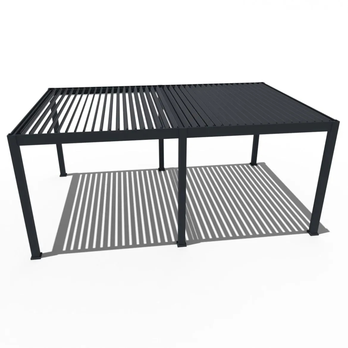 Weide Pergola LED E-Deluxe Plus 4x6, ca. B600/H255/T400 cm