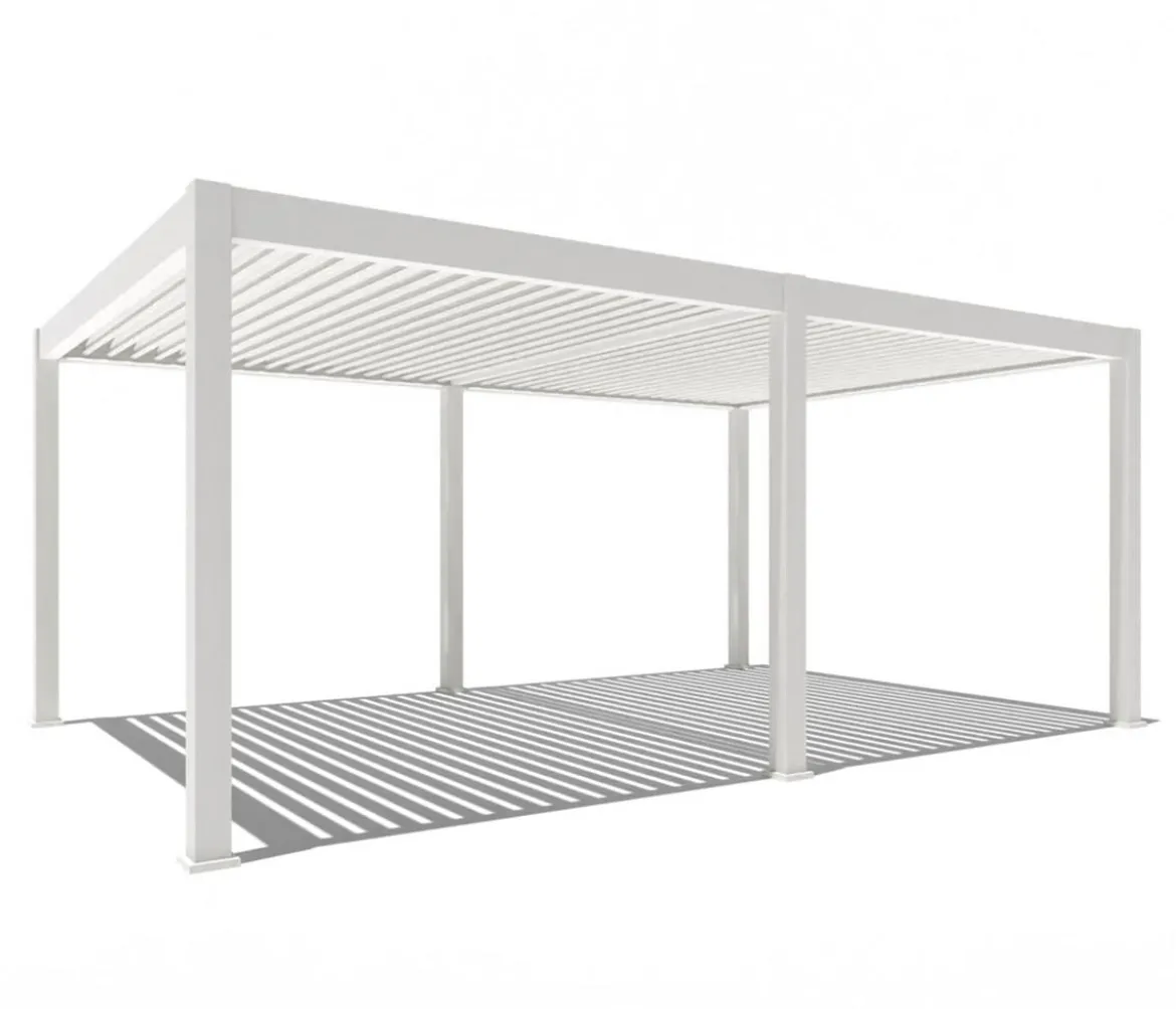 Weide Pergola LED E-Deluxe Plus 4x6, ca. B600/H255/T400 cm
