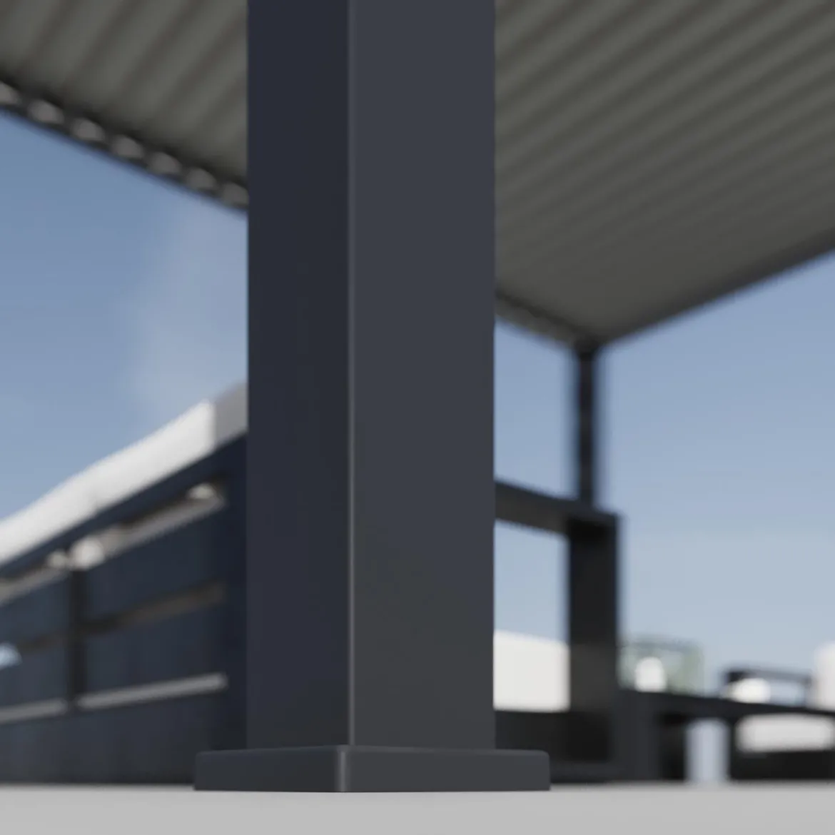 Weide Pergola LED E-Deluxe Plus 4x6, ca. B600/H255/T400 cm