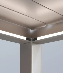 Weide Pergola LED E-Deluxe Plus 4x6, ca. B600/H255/T400 cm