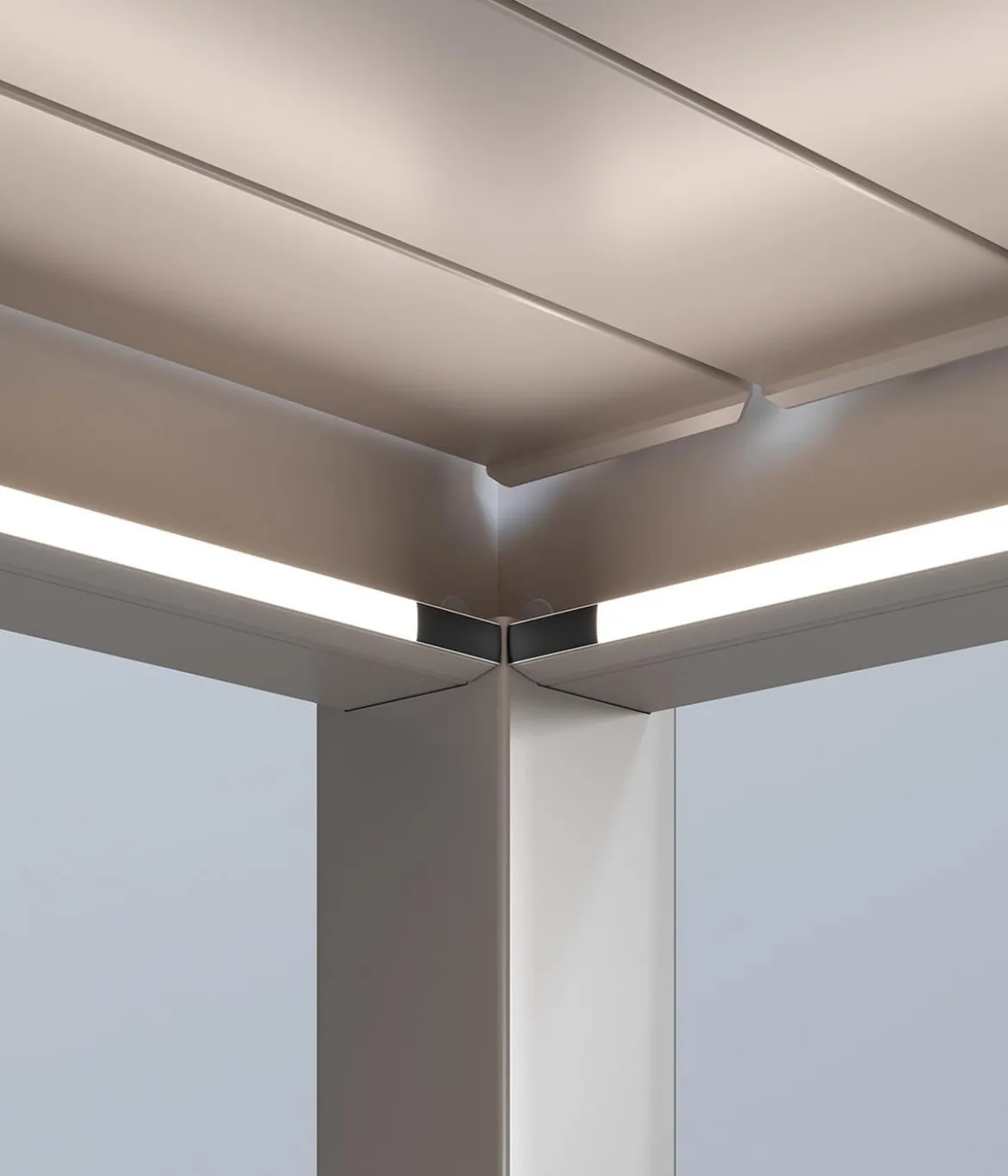 Weide Pergola LED E-Deluxe Plus 4x6, ca. B600/H255/T400 cm