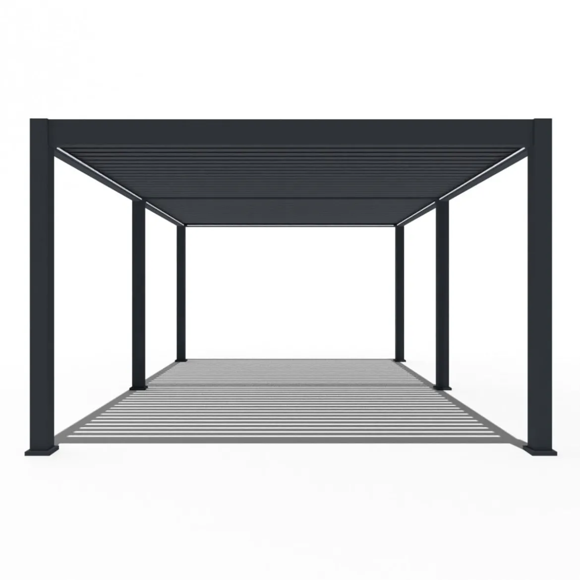 Weide Pergola LED E-Deluxe Plus 4x6, ca. B600/H255/T400 cm