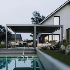 Weide Pergola LED E-Deluxe Plus 4x6, ca. B600/H255/T400 cm