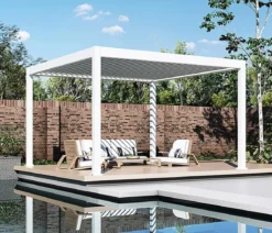 Weide Pergola LED E-Deluxe Plus 4x4, ca. B400/H255/T400 cm