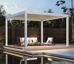 Weide Pergola LED E-Deluxe Plus 4x4, ca. B400/H255/T400 cm