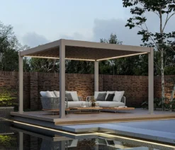 Weide Pergola LED E-Deluxe Plus 4x4, ca. B400/H255/T400 cm