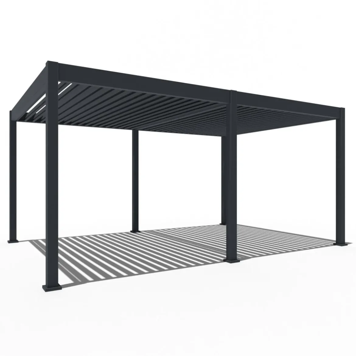Weide Pergola LED E-Deluxe 3,6x5,3, ca. B530/H255/T360 cm