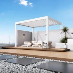 Weide Pergola LED E-Deluxe 3x4, ca. B400/H255/T300 cm