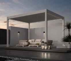 Weide Pergola LED E-Deluxe 3x4, ca. B400/H255/T300 cm