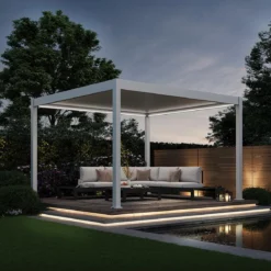 Weide Pergola LED E-Deluxe 3,6x4, ca. B400/H255/T360 cm