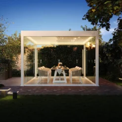 Weide Pergola LED E-Deluxe 3,6x4, ca. B400/H255/T360 cm