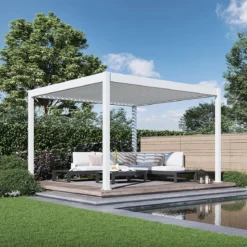 Weide Pergola LED E-Deluxe 3,6x4, ca. B400/H255/T360 cm