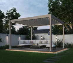 Weide Pergola LED E-Deluxe 3,6x4, ca. B400/H255/T360 cm