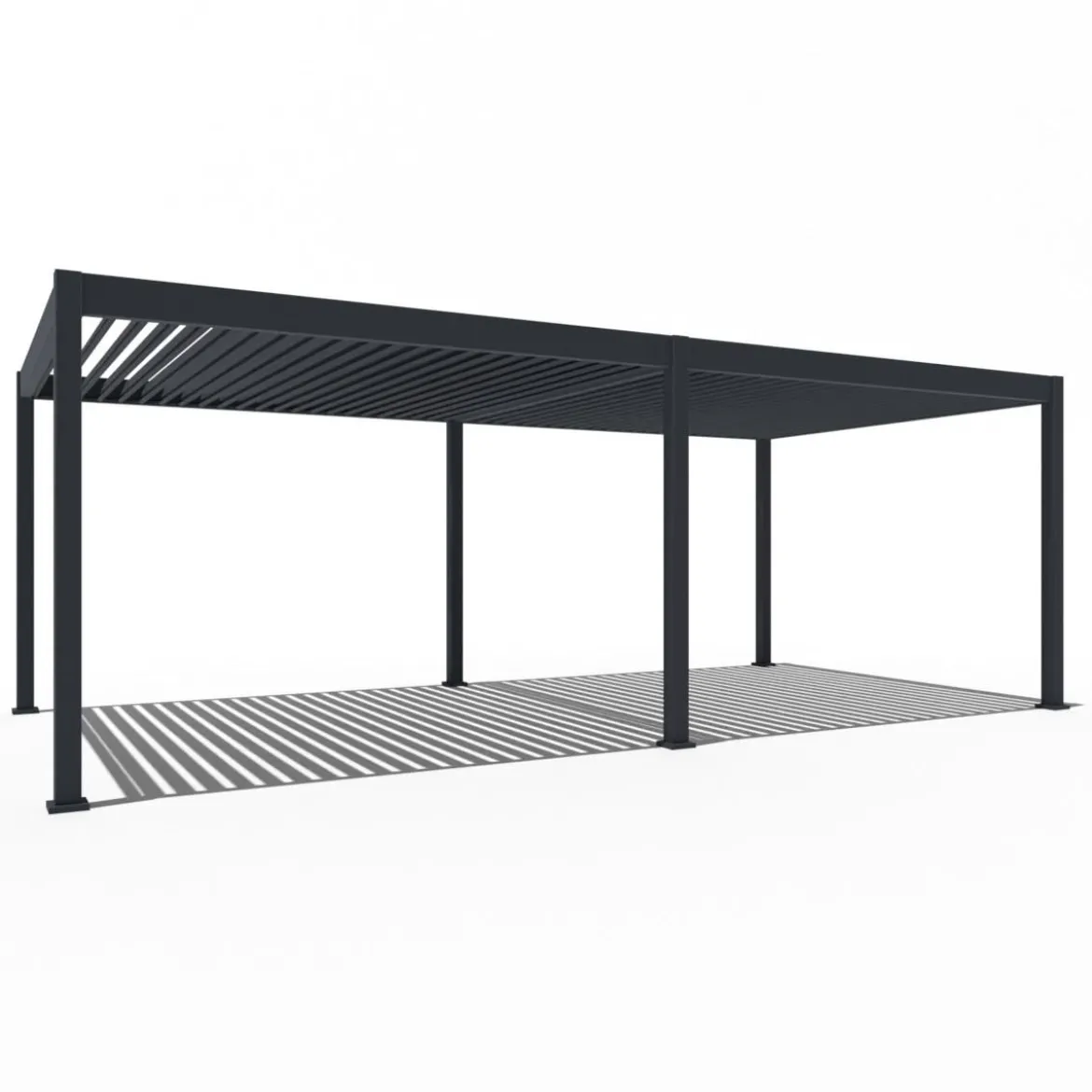 Weide Pergola LED E-Deluxe 3,6x7,2, ca. B720/H255/T360 cm