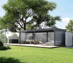 Weide Sonnenrollo für Deluxe/Classic Pergola, ca. B400 cm