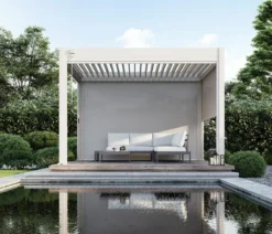 Weide Sonnenrollo für Deluxe/Classic Pergola, ca. B400 cm