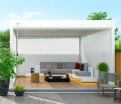 Weide Sonnenrollo für Deluxe/Classic Pergola, ca. B400 cm