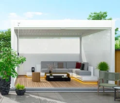 Weide Sonnenrollo für Deluxe Pergola, ca. B265 cm