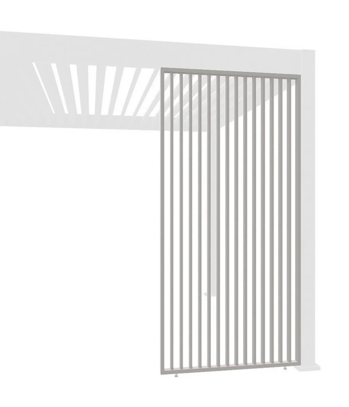 Weide Vertikales Seitenwand-Paneel, ca. B123/H236 cm