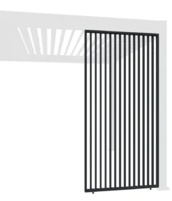 Weide Vertikales Seitenwand-Paneel, ca. B123/H236 cm