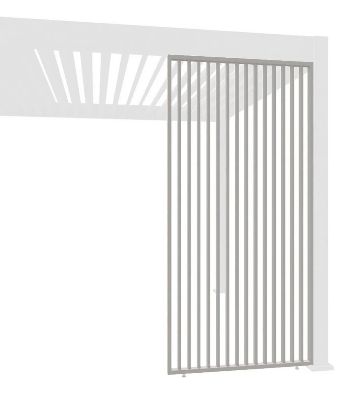 Weide Vertikales Seitenwand-Paneel, ca. B93/H236 cm
