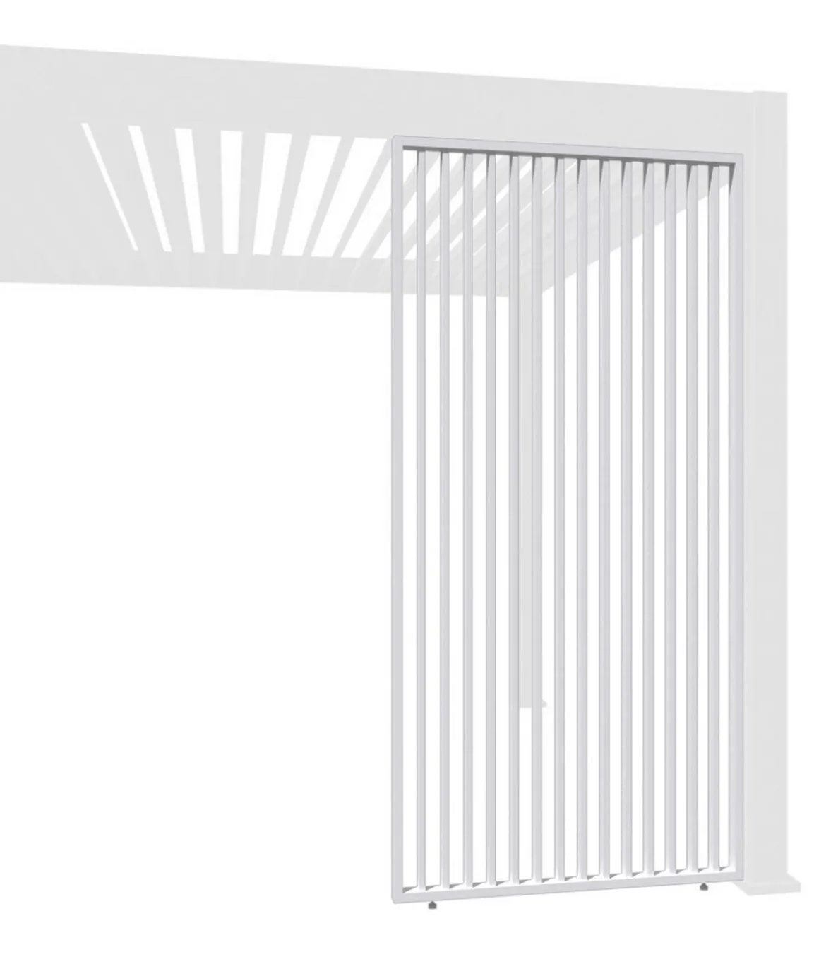Weide Vertikales Seitenwand-Paneel, ca. B93/H236 cm