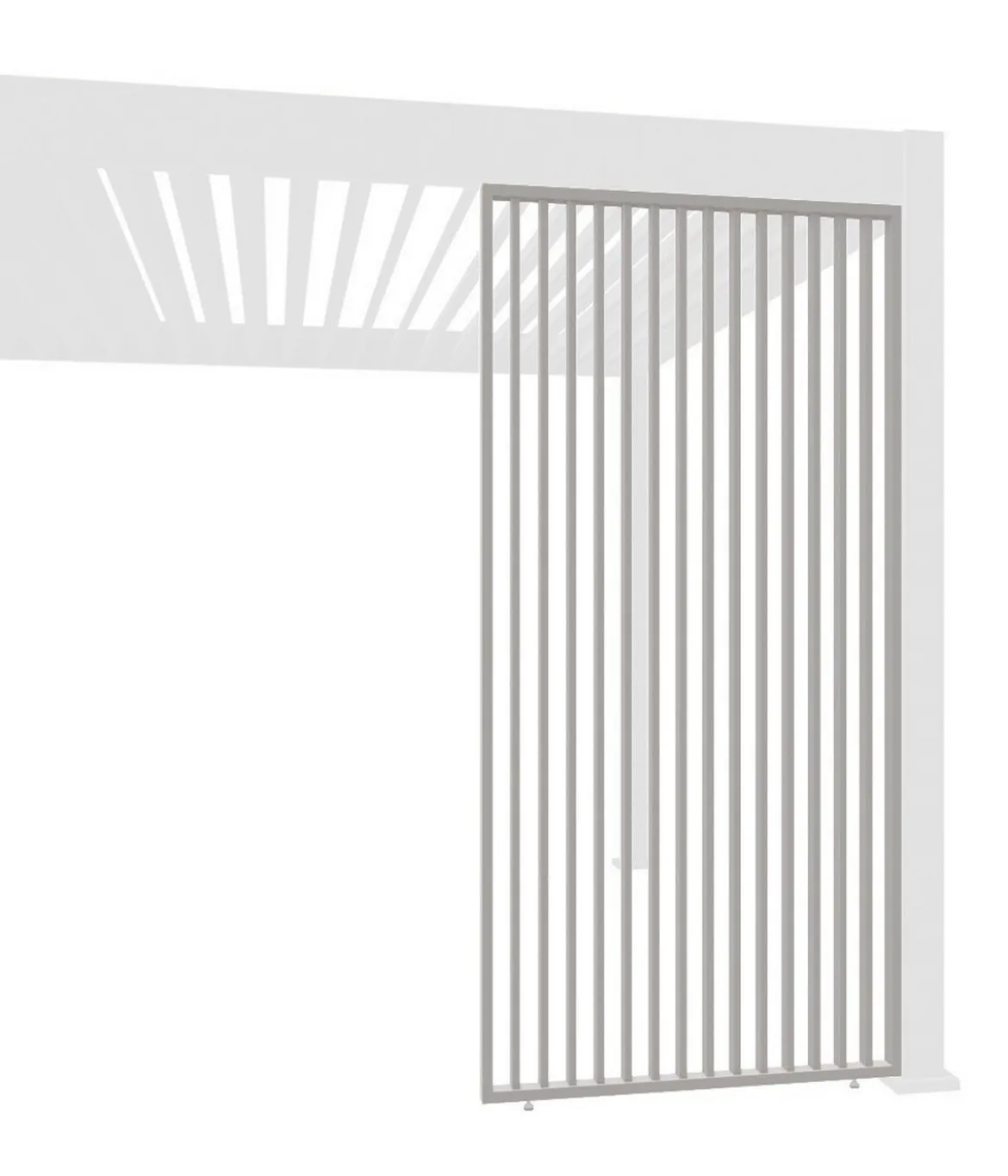 Weide Vertikales Seitenwand-Paneel, ca. B113/H236 cm