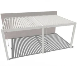 Weide Wand-Pergola Deluxe Plus 4x6, ca. B600/H255/T400 cm