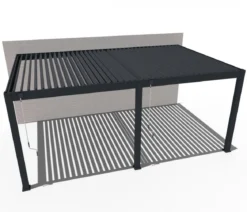 Weide Wand-Pergola Deluxe Plus 4x6, ca. B600/H255/T400 cm