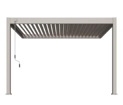 Weide Wand-Pergola Deluxe 3x3.6 Voll-Alu, ca. B360/H255/T300 cm