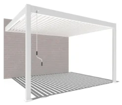 Weide Wand-Pergola Deluxe 3x3.6 Voll-Alu, ca. B360/H255/T300 cm