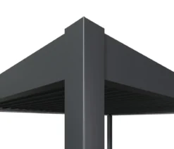 Weide Wand-Pergola LED E-Deluxe Plus 4x6, ca. B600/H255/T400 cm