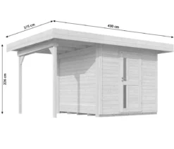 Weka Designhaus 172 A Gr.2, ca. B430/H226/T375 cm