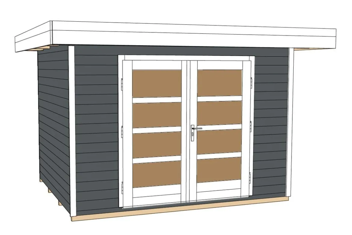 Weka Designhaus 126 Gr.1, ca. B361/H225/T286 cm