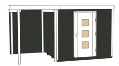 Weka Designhaus wekaLine 413 A Gr.2, ca. B460/H244/T310 cm