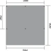 Weka Doppelcarport mit Kunststoffdach, ca. B592/H250/T606 cm