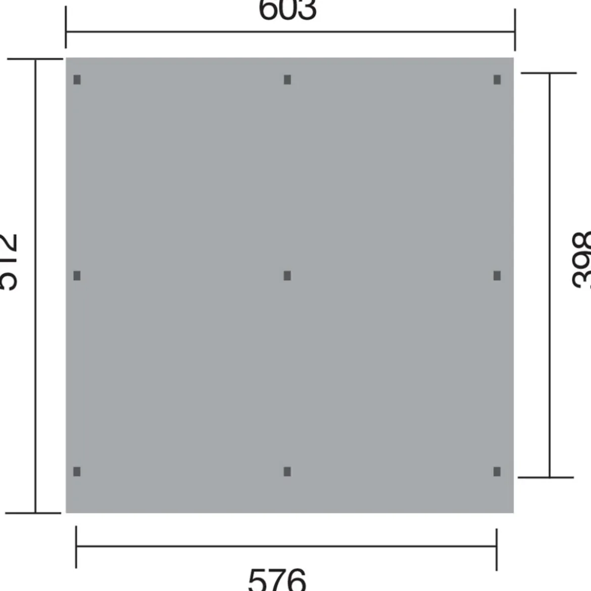Weka Doppelcarport 618, mit Stahldach