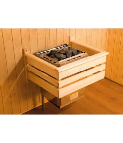 Weka Ecksauna Kemi mit Glastür und Fenster