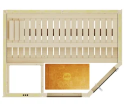Weka Ecksauna Varberg mit Glastür und Fenster