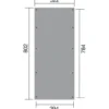 Weka Einzelcarport 617 Gr. 3, ca. B322/H233/T802 cm