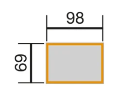 Weka Element-Hochbeet 669, ca. B100/H69/T71 cm