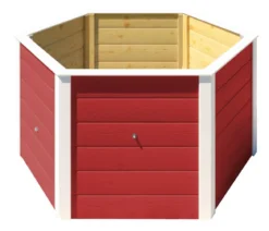 Weka Elementhochbeet 6-Ecke 669, ca. B143/H68,5/T143 cm