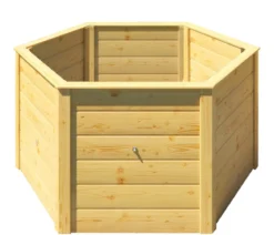 Weka Elementhochbeet 6-Ecke 669, ca. B143/H68,5/T143 cm