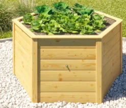 Weka Elementhochbeet 6-Ecke 669, ca. B143/H68,5/T143 cm