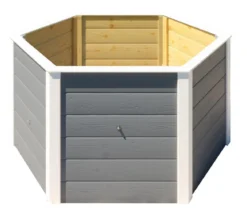 Weka Elementhochbeet 6-Ecke 669, ca. B143/H68,5/T143 cm