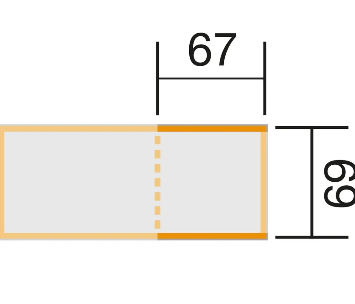 Weka Erweiterung für Element-Hochbeet 669, ca. B69/H69/T71 cm