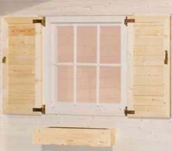Weka Fensterladen und Blumenkasten