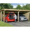 Weka Flachdach-Doppelcarport 618